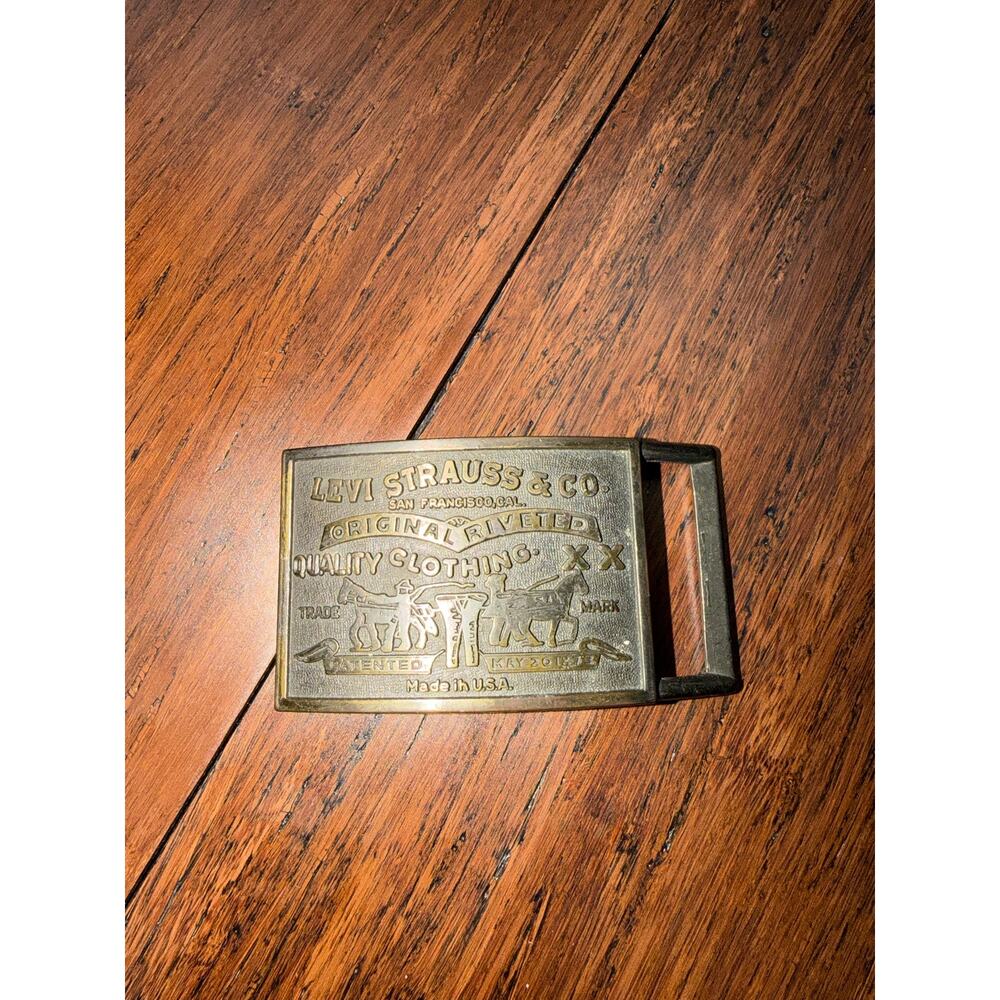 vintage Levi Strauss & Co. belt buckle 1970’s